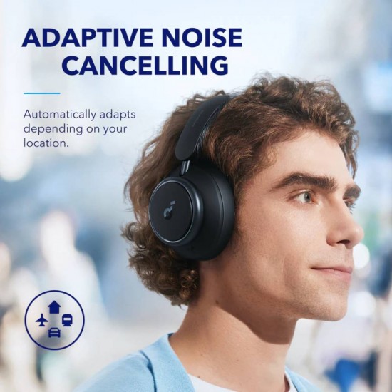 Anker A3040 Soundcore Space Q45 ANC Headphones, Reduce Noise by Up to 98%, App Control, Hi-Res Sound