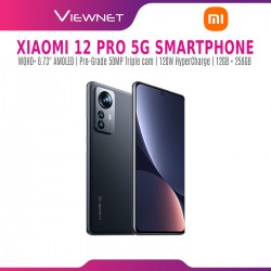  Xiaomi 12 Pro 5G Smartphone (12GB + 256GB / Gray ) with Adaptive Sync AMOLED Display | Snapdragon 8 Gen 1 | 50MP Pro-Grade Triple Camera | 120W Xiaomi Hyper Charge and with 2 Years XIAOMI Malaysia Warranty