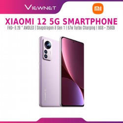 Xiaomi 12 5G Smartphone |8GB + 256GB | Purple | 120Hz AMOLED Display, Snapdragon 8 Gen 1, 50MP Pro-Grade Main Camera, 67W Turbo Charging | 1Year warranty	