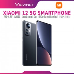 Xiaomi 12 5G Smartphone |12GB + 256GB | Gray | 120Hz AMOLED Display, Snapdragon 8 Gen 1, 50MP Pro-Grade Main Camera, 67W Turbo Charging | 1Year warranty	
