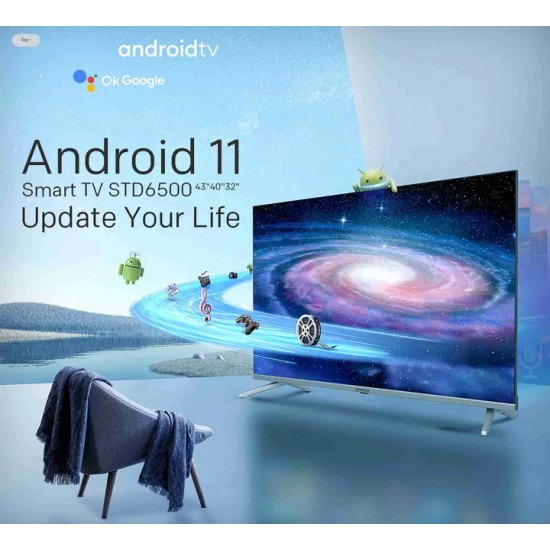 [2022 New Arrival ] SKYWORTH STD6500 2K Android 11 Smart TV (32 Inch) with Update Your Life with YouTube | Netflix Mobile Screen Mirroring and with 2 Years SKYWORTH Malaysia Warranty